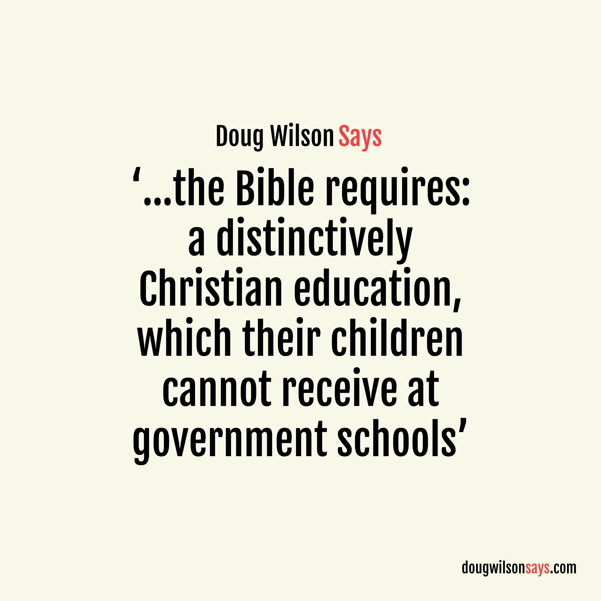 Image for bible-requires-christian-education