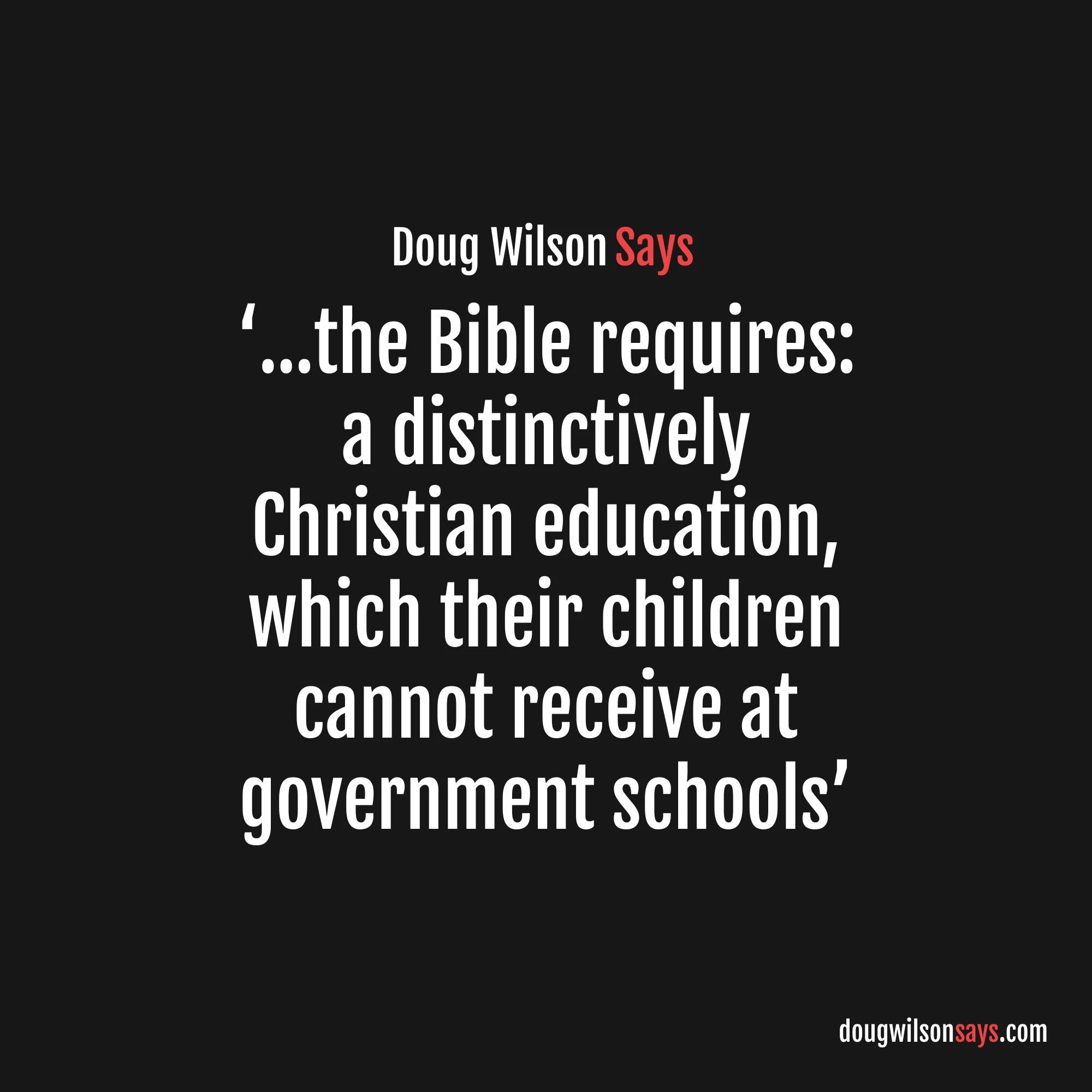 Image for bible-requires-christian-education