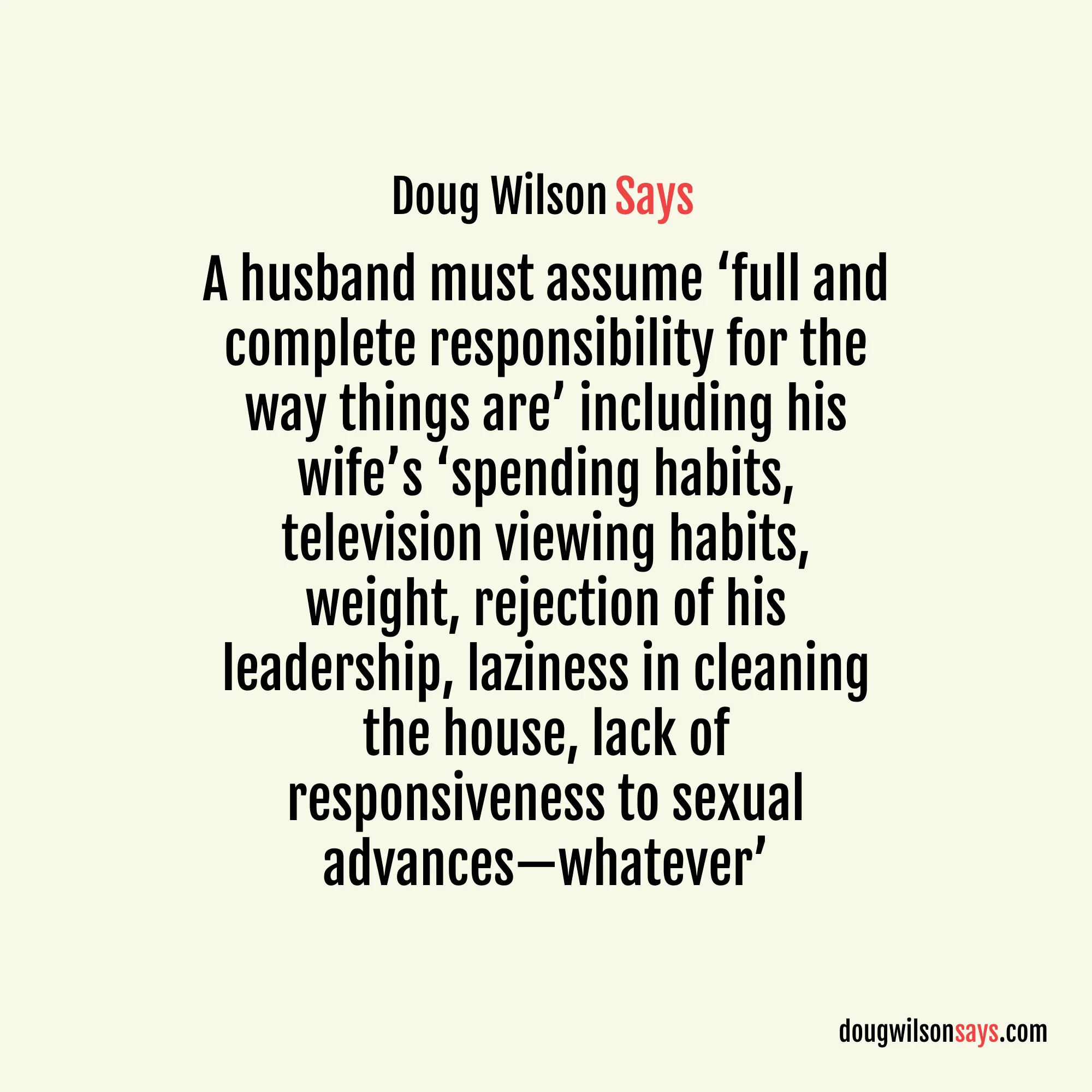 Image for husband-full-complete-responsibility