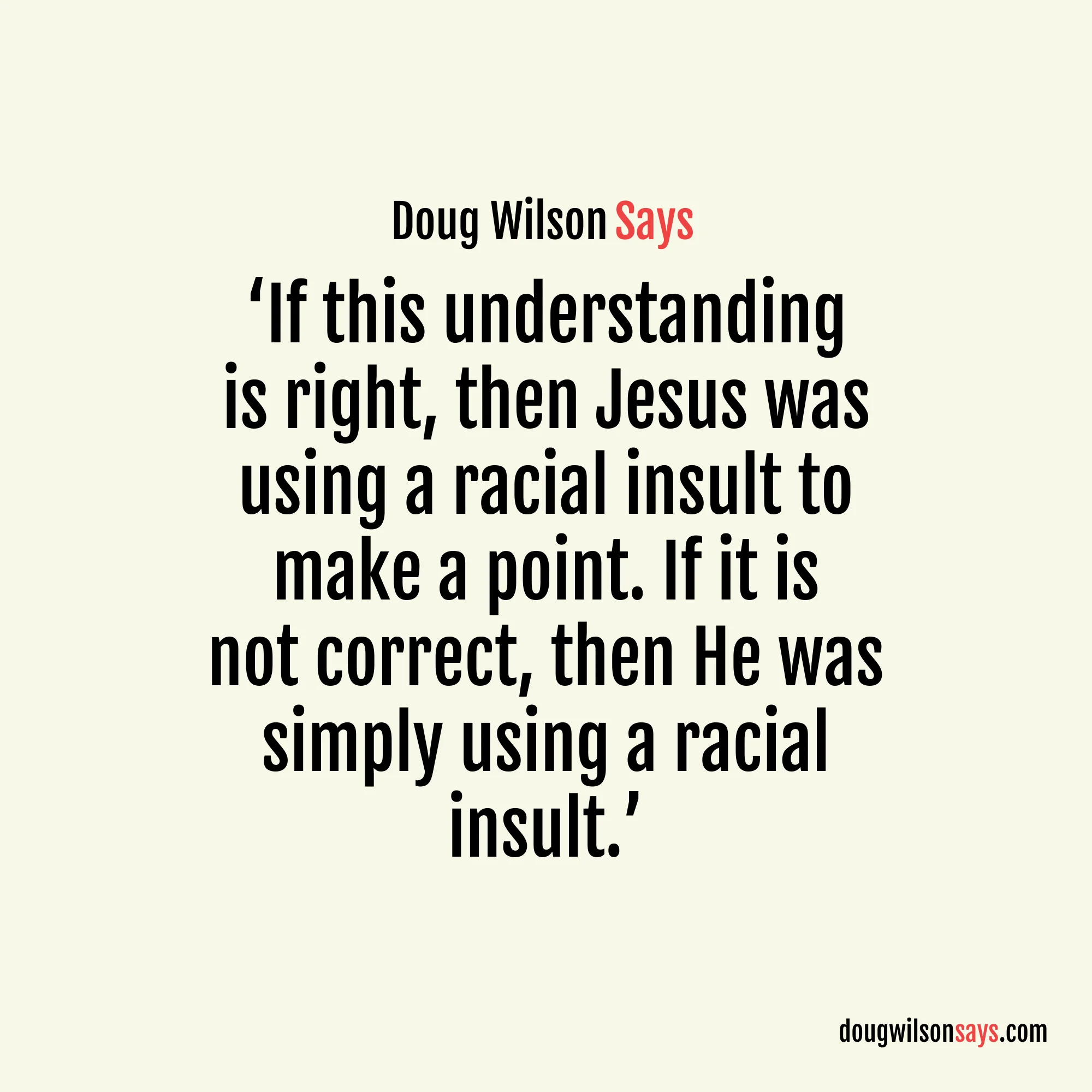 Image for jesus-uses-racial-insult