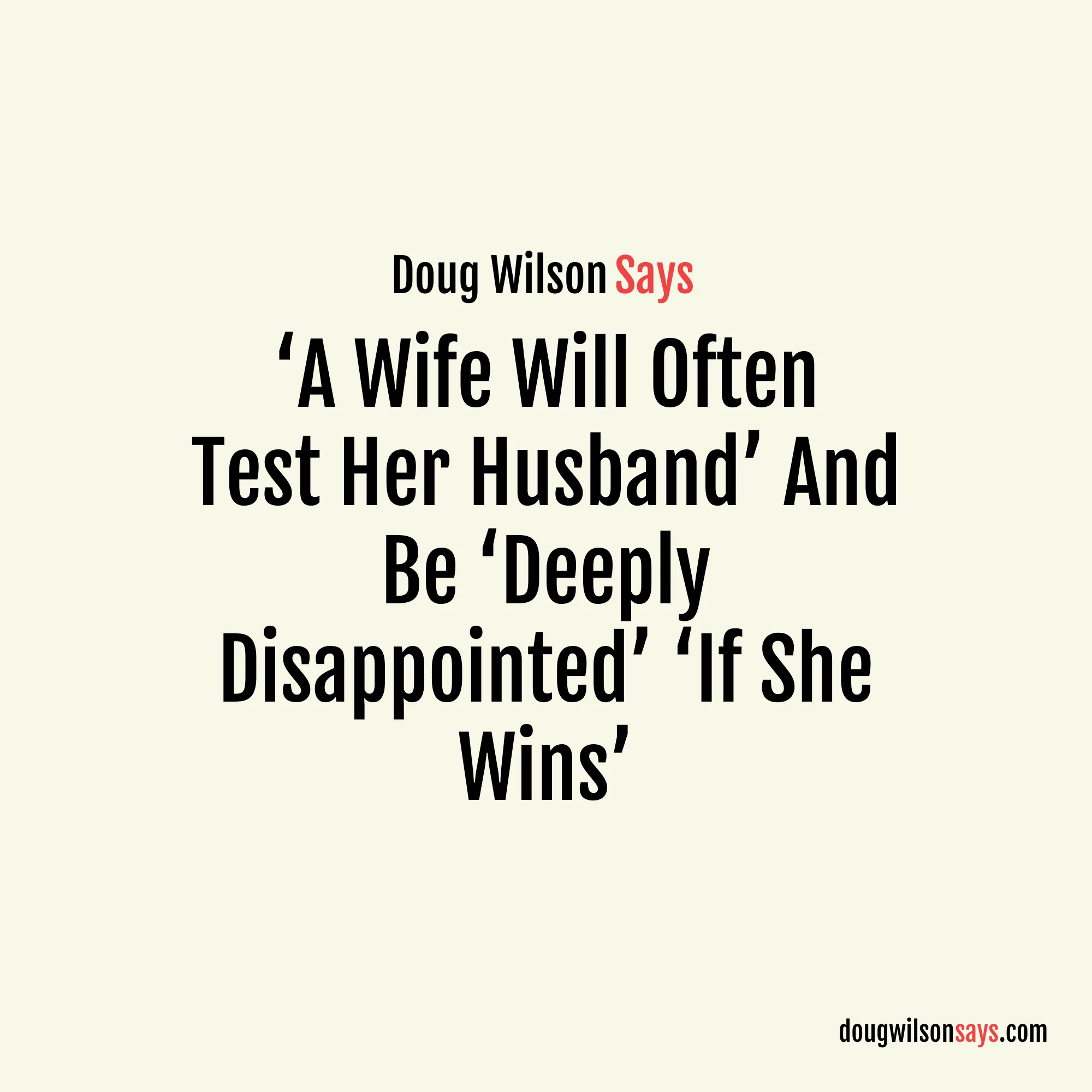 Image for wives-test-disappointed-wins